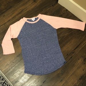 LuLaRoe baseball style shirt